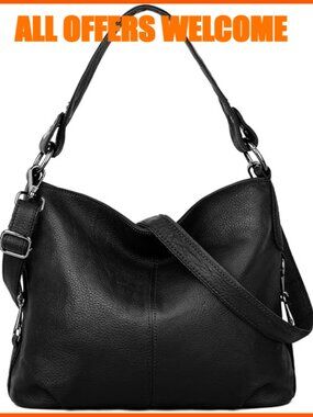 Genuine Leather Shoulder Bag Hobo Crossbody Satchel Travel Purse